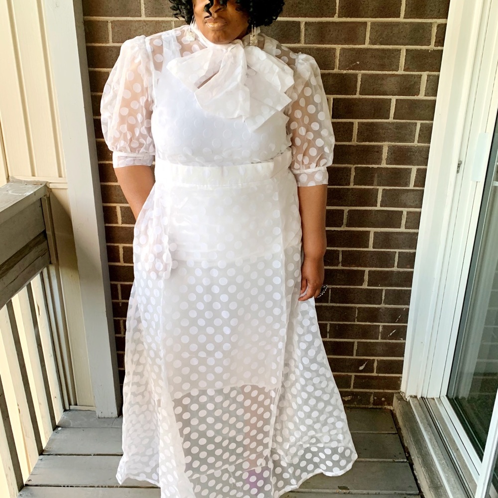 POLKADOT Sheer Maxi